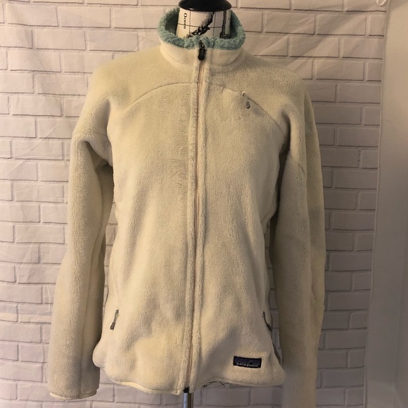 Patagonia Jackets & Blazers - Patagonia regulator fleece white green jacket coat